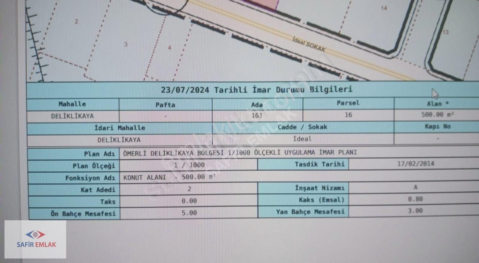 Acil Acil Arnavutköy Deliklikaya Da 62 M2 Arsa ........