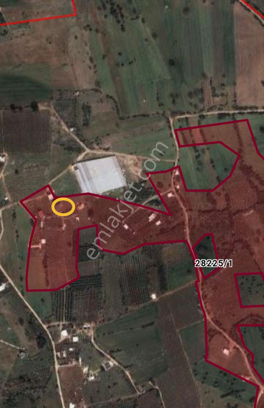 Antalya Odabaşı Satılık Arazi İmar Sınırında Paylaşım Krokilli