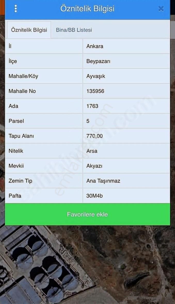 Beypazarı Ayvaşık Mah. Satılık 770m2 İmarlı Arsa - Görsel 2