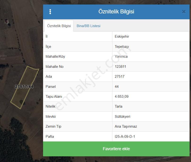 Century 21 Vizyon'dan Eskişehir Yarımca Mah. Satılık Tarla - Görsel 3