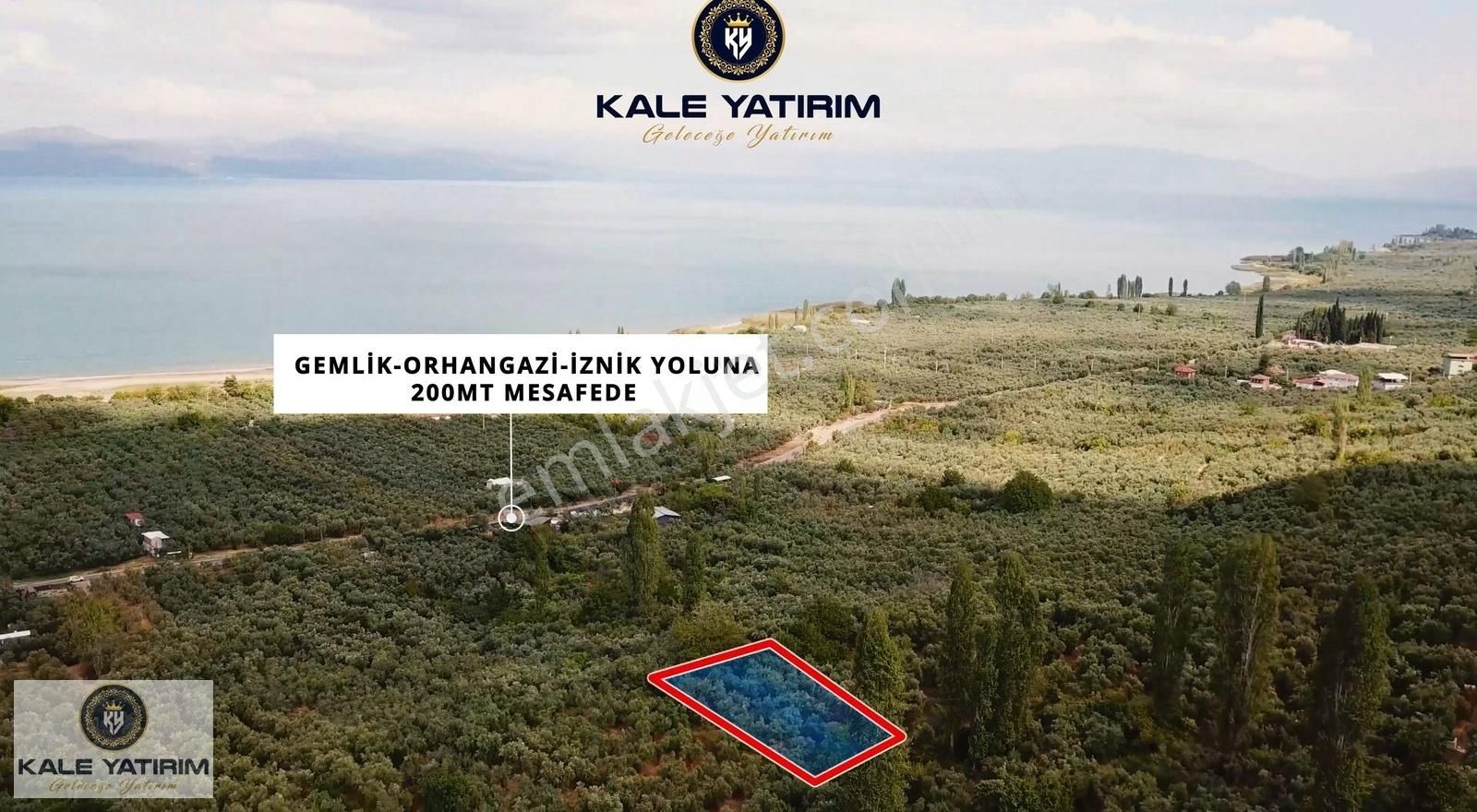 Kaleden Paşapınarda 925m² Eşsiz Göl Manzaralı Bakımlı Zeytinlik - Görsel 3