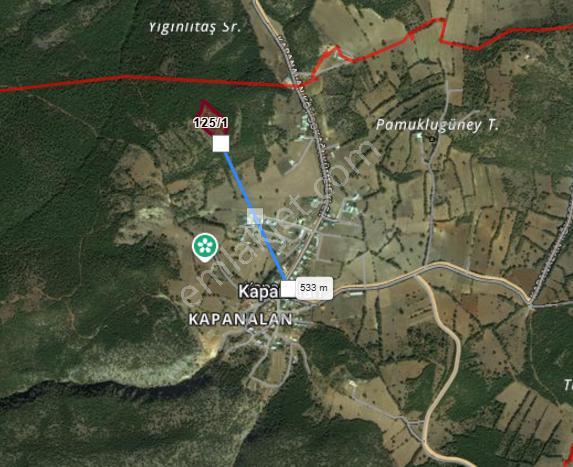 F.akboga Bozüyük Kapanalanköyüde Satılık Tarla 7300 M2 - Görsel 8