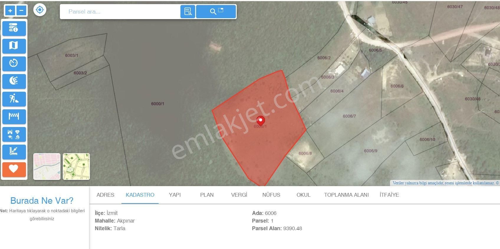 Kocaeli İzmit Akpınar'da 9400 M2 Şehre Yakın Satılık Tarla - Görsel 5