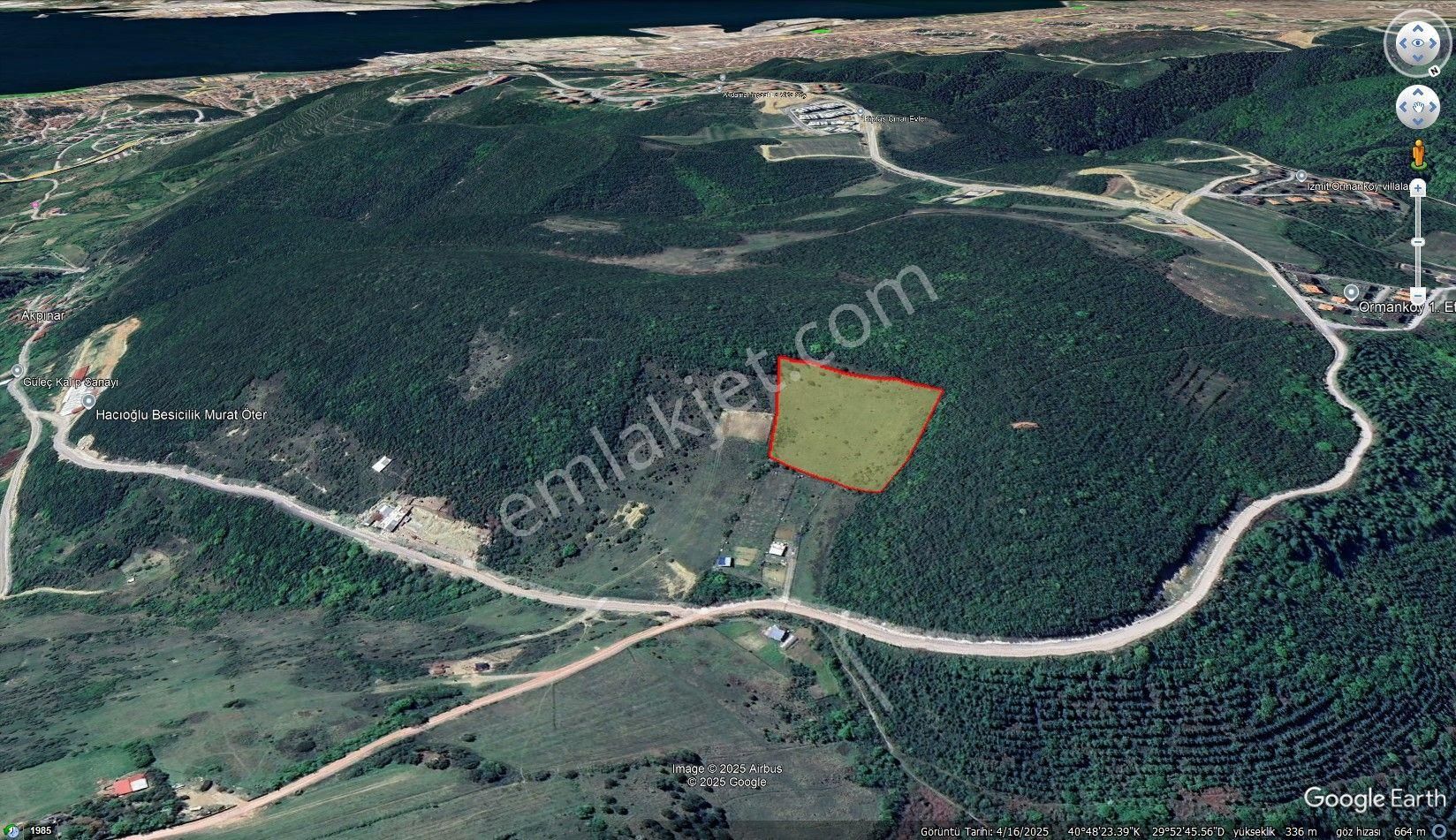 Kocaeli İzmit Akpınar'da 9400 M2 Şehre Yakın Satılık Tarla - Görsel 3