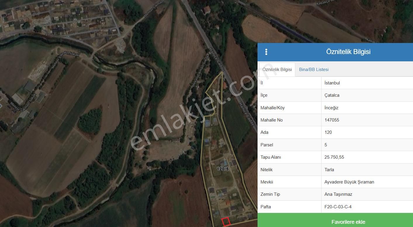 İstanbul Çatalca İnceğiz Köyü 500 M2 Satılık Arsa - Görsel 4