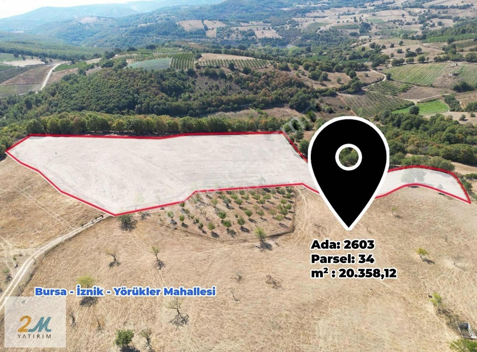 2m Yatırım'dan İznik Yörükler Mah Satılık Tarla - Görsel 17