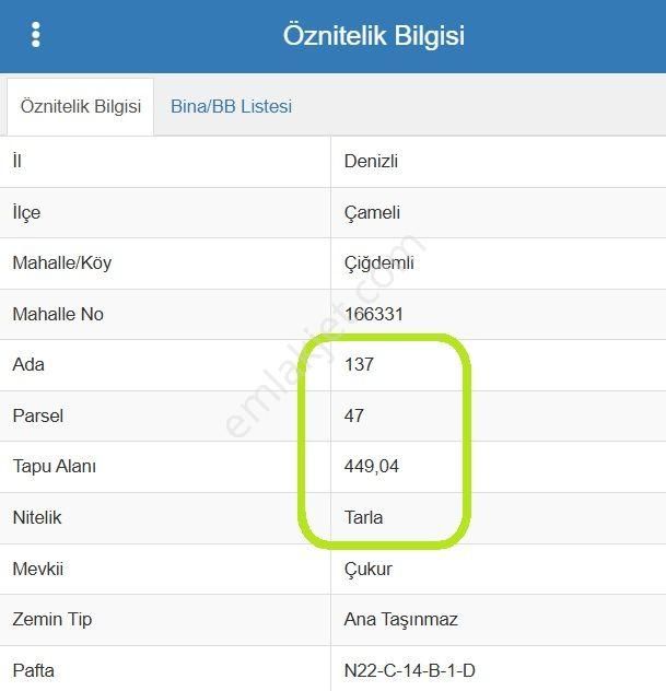 🦋lobby Fortis'ten Satılık Çameli Çiğdemli'de 449 M² Tarla🦋 - Görsel 9
