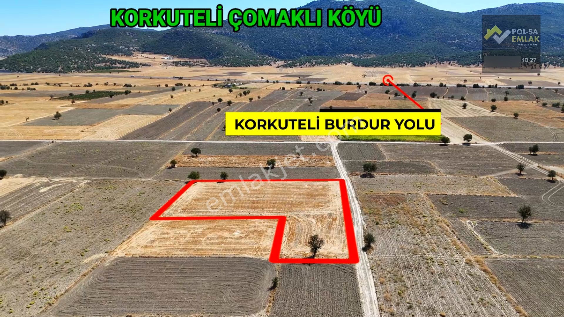 ✅korkuteli✅çomaklı Da ✅satılık 5.018m2 Tarla✅resmi Yolu Var - Görsel 6
