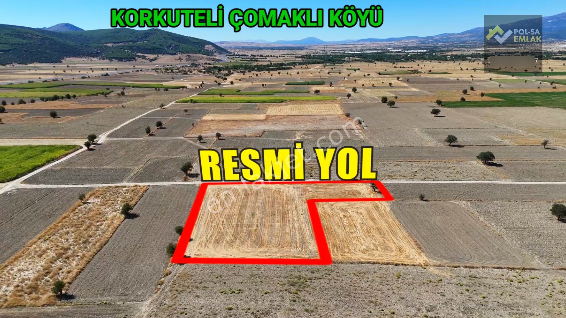 ✅korkuteli✅çomaklı Da ✅satılık 5.018m2 Tarla✅resmi Yolu Var - Görsel 5