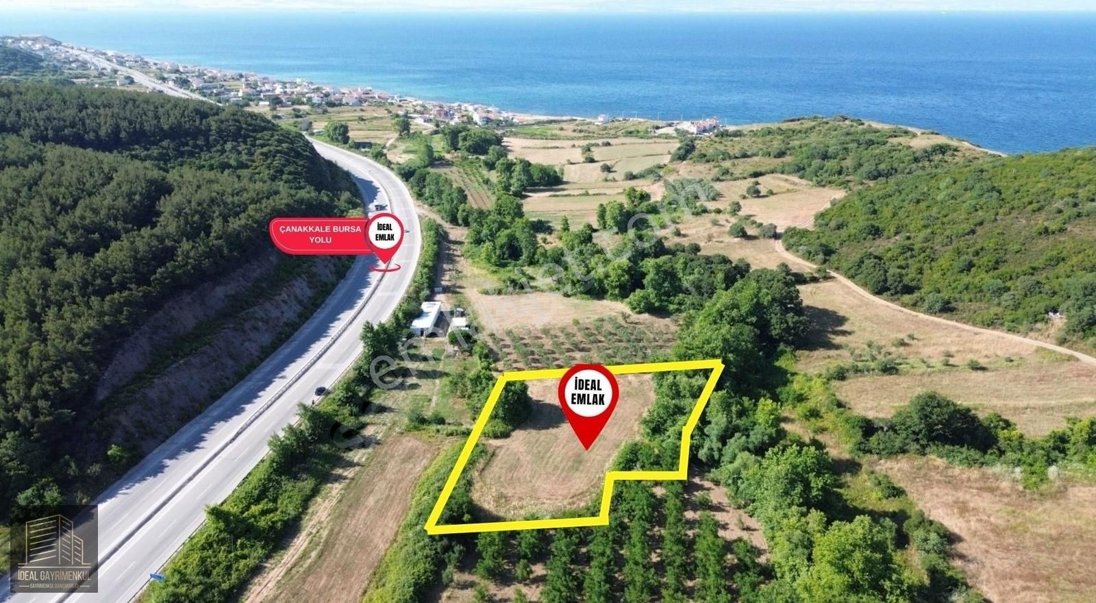 Lapseki Güreci Köyünde 2895 M2 Yatırımlık Fırsat Tarla!!!