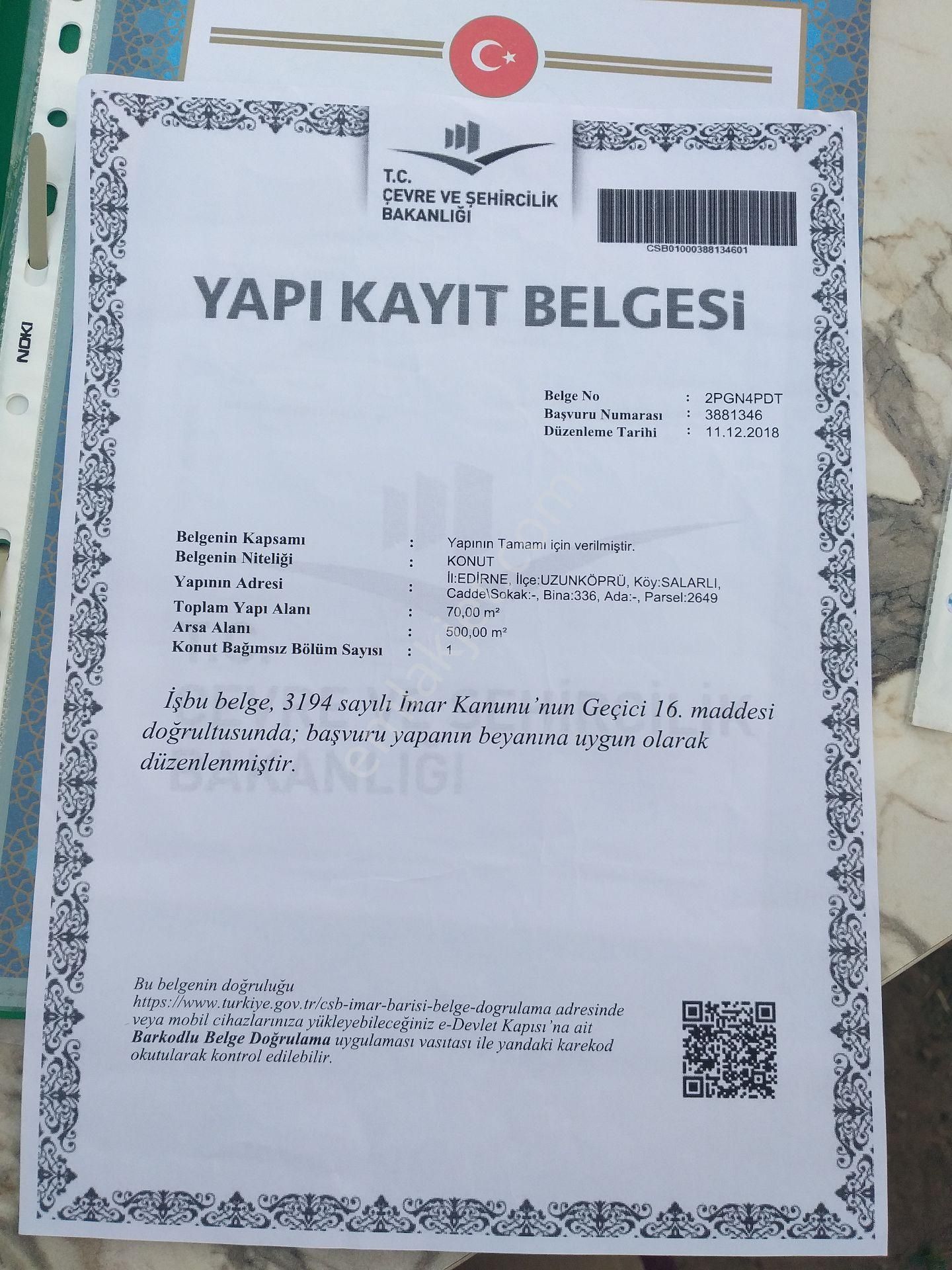 Edirne Uzunköprü Satılık 700m2 Arsalı Köy Evi - Görsel 20