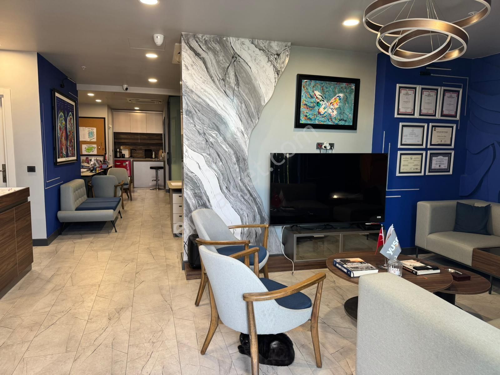 Çatalca Merkezi Konumda Lüks Tasarımlı Teraslı Ofis – Devren Kiralık!! - Görsel 6