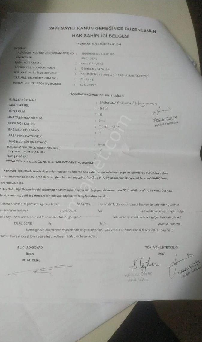 Ankara Haymana Toki'de Satılık Dükkan - Görsel 9