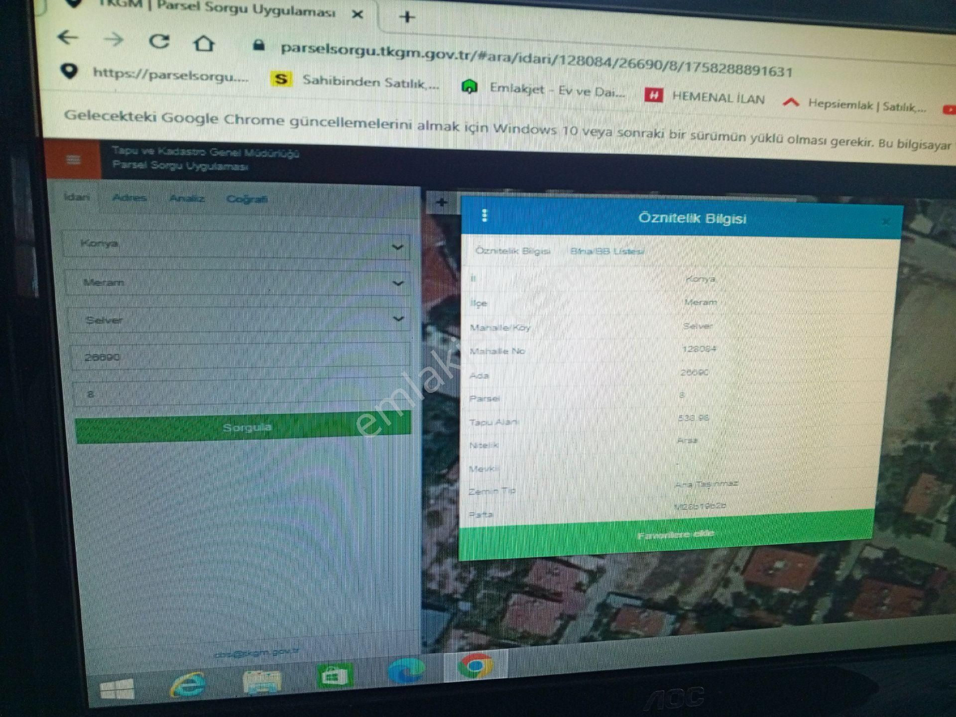 Konya Neram Selver Mah. 539 M2 Satılık Villa, Arsası - Görsel 4
