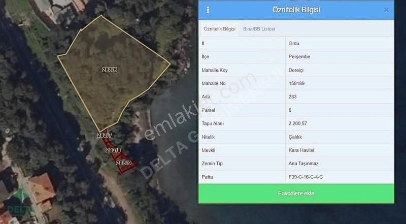 Delta Gayrimenkul'den Ordu Perşembe De Denize Sıfır Arsa... - Görsel 16