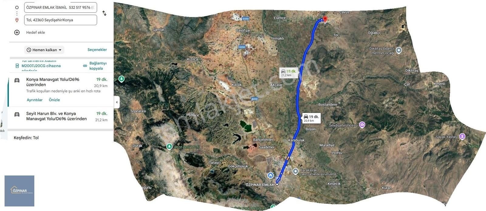 Özpınar ,dan Tol Satılık Sulu Tarla 4400 M2 Anayola 1 Km. - Görsel 3