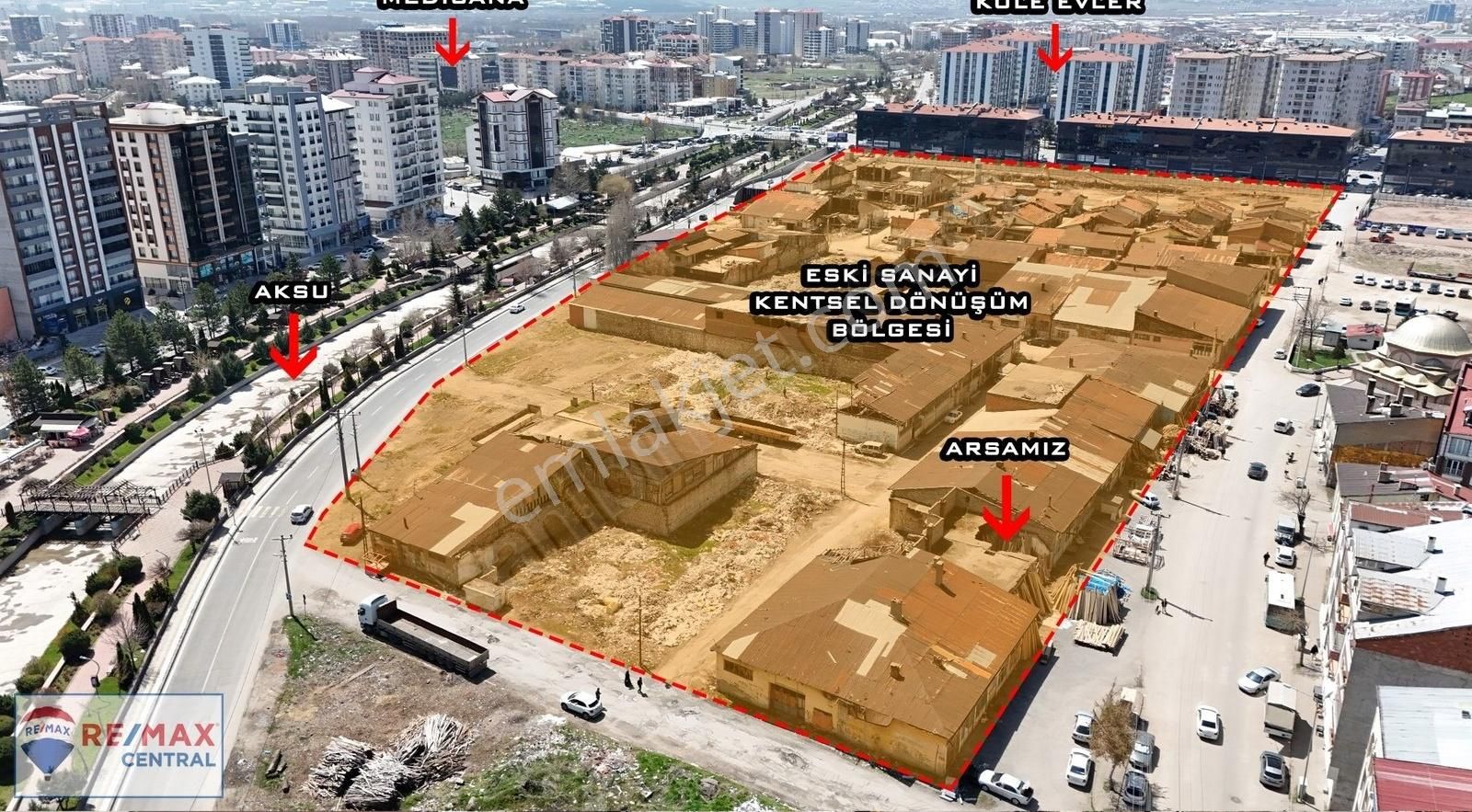 Re/max Central' Dan Eski Sanayi Kentsel Dönüşümde 88 M2 Arsa