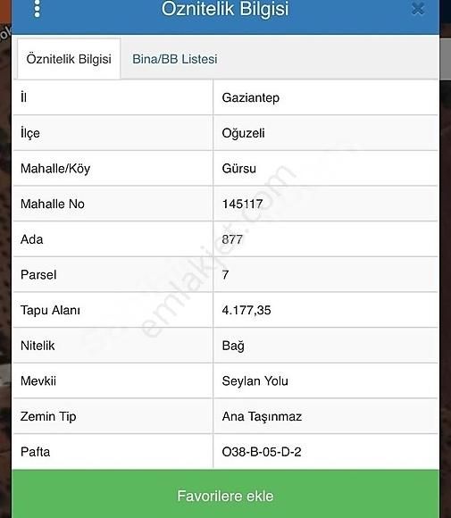 Evin Group'dan Gürsu En Güzel Konumda Satılık Bağ