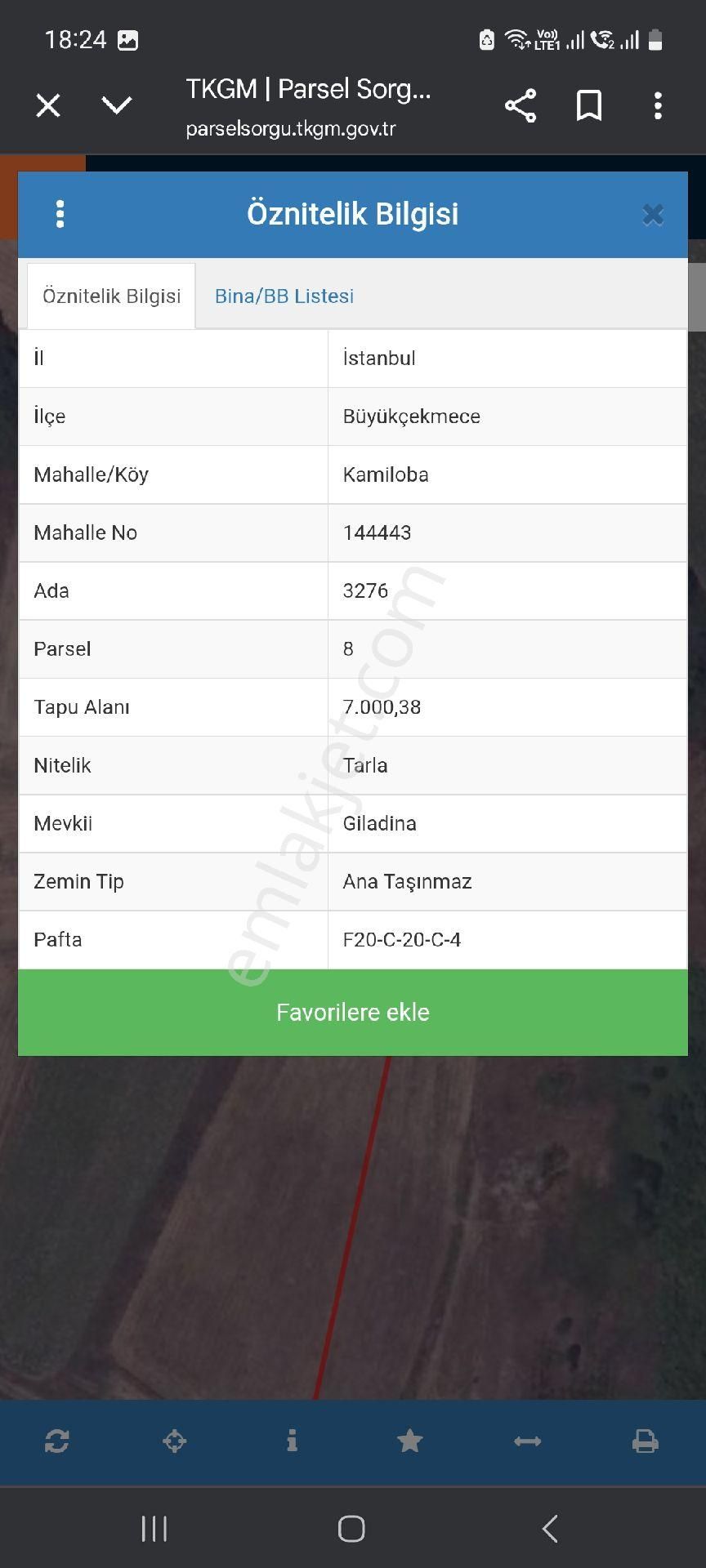 Büyükçekmece Kamiloba Da Satılık Tarla - Görsel 2