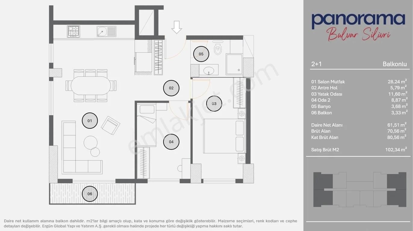 Wisremden Panorama Bulvar Silivri, Elit Sitede 2+1 Arakat Daire - Görsel 25