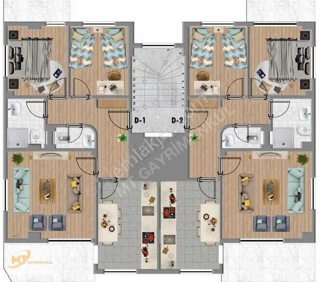 Mt'den Yenişafakta Uygun Ödeme Koşullu 2+1 Lüx Daireler - Görsel 2