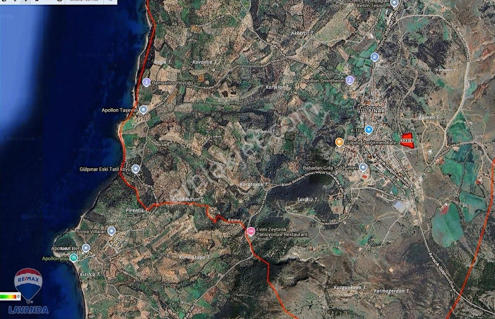 Çanakkale Ayvacık Gülpınar;termal Turizm Merkezinde Satılk Arazi - Görsel 16