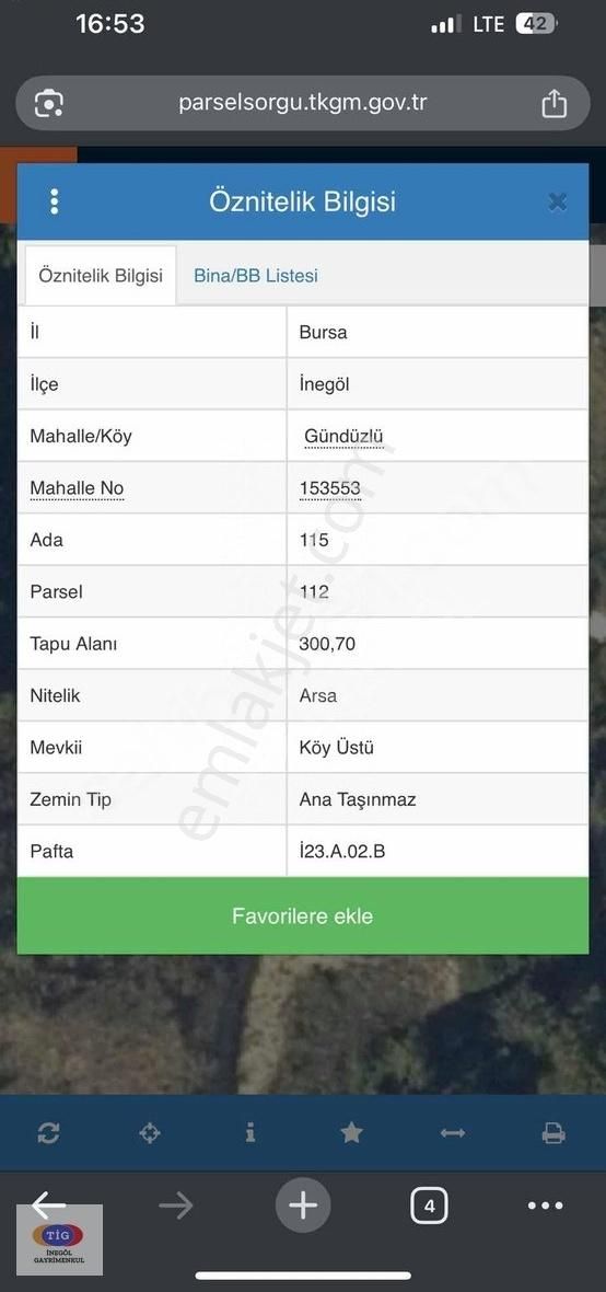 Tig'den Gündüzlü'de Satılık 300 M2 Arsa - Görsel 2