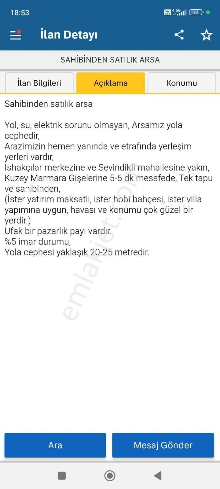 Kocaeli Derince Karagöllü De 1955 M2 %5 İmarli Yolalacepeli Dir - Görsel 16