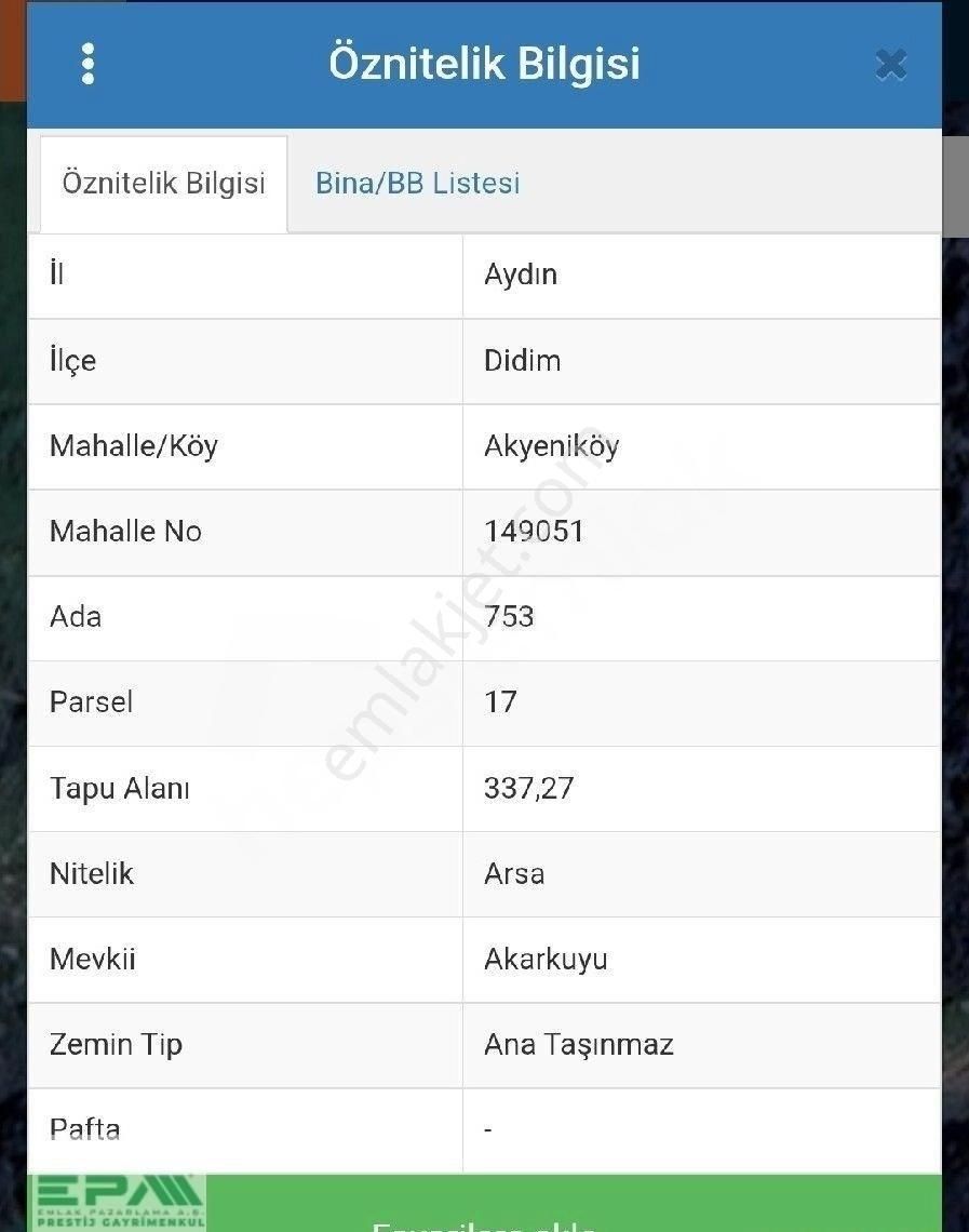 Didim Bodrum Yolunda 337m² Villa İmarlı Arsa - Görsel 2