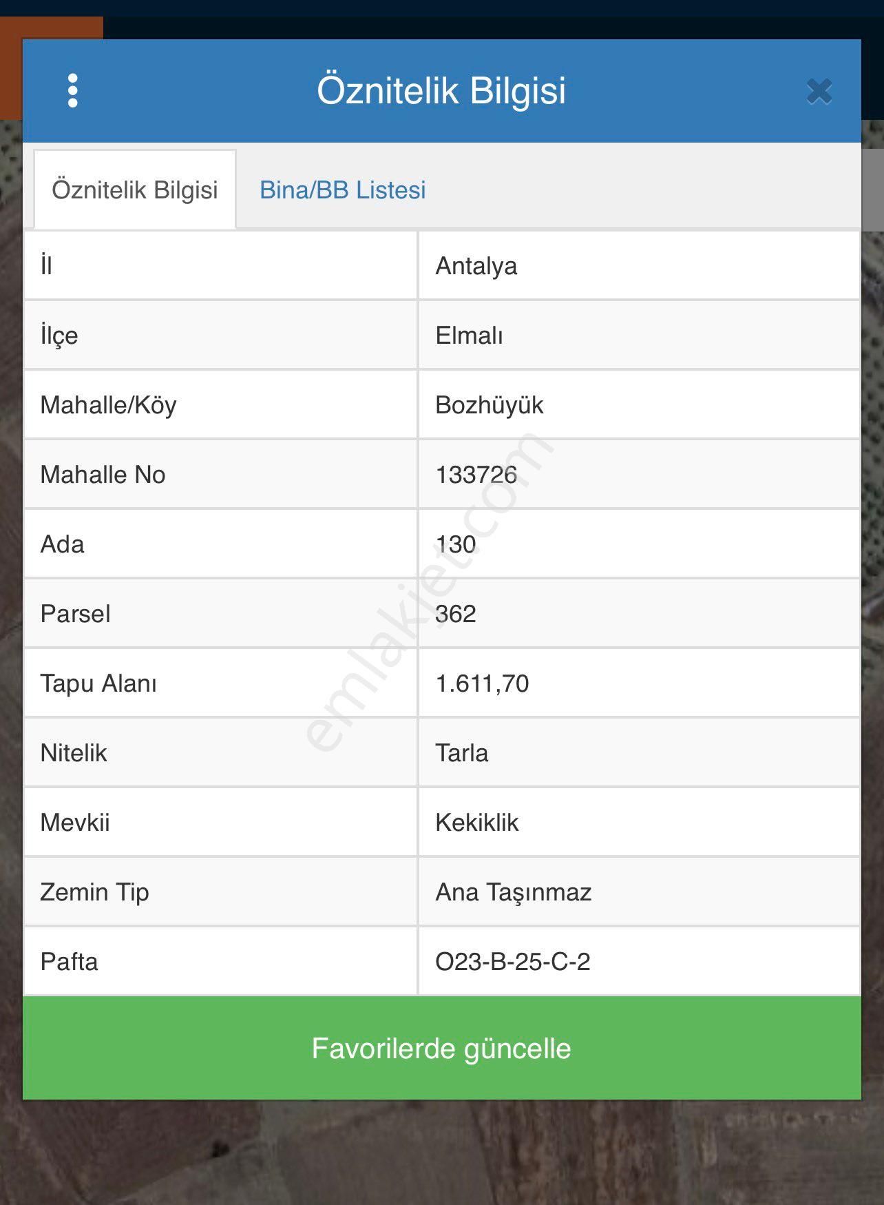 Antalya Elmalı Merkez Yatırımlık Tarla - Görsel 6