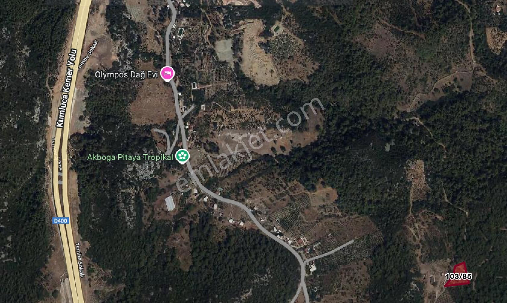 Kumluca, Yazır'da, Tek Tapu, Satılık 3 Dönüm Tarla