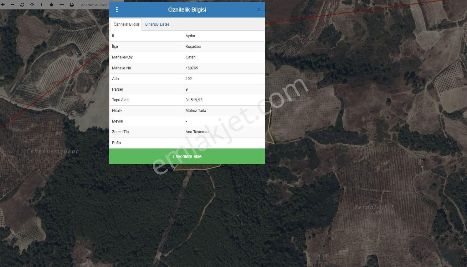 Caferli Köyü'nde Panoramik Deniz Manzaralı Yatırımlık Arazi - Görsel 3
