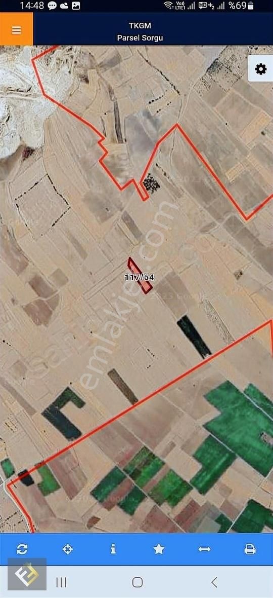 Furkan Emlaktan Göcen Kasabasında 7613 M2 Satılık Tarla