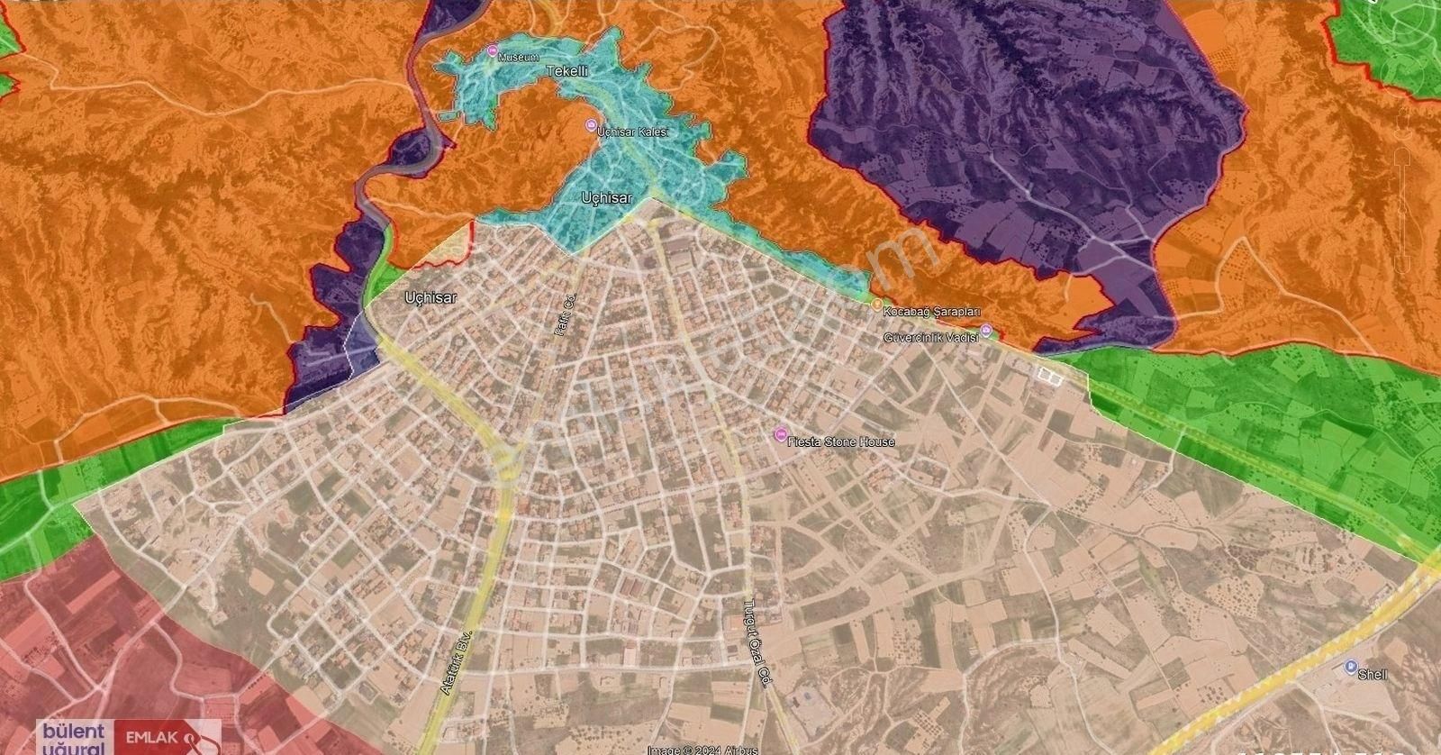 Uçhisar Bld.de Ana Asfalt Kenarı Tam Ticari Satılık 1.289m2 Arsa - Görsel 3