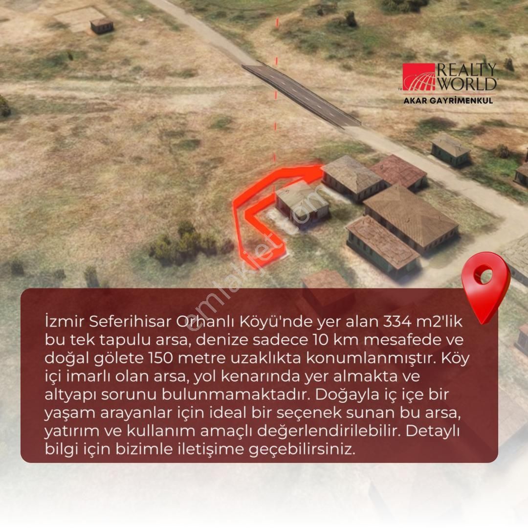 Rw Akar Seferihisar Orhanlı Köy Girişinde Hobi Bahçesi Fiyatına Köy İçi İmarlı Arsa - Görsel 18