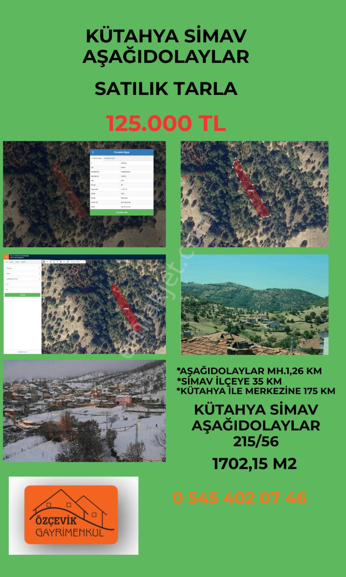 Kütahya Simav Aşağıdolaylar'da Satılık Tarla - Görsel 8