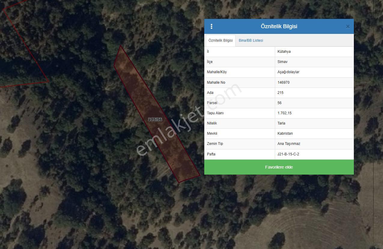 Kütahya Simav Aşağıdolaylar'da Satılık Tarla - Görsel 3