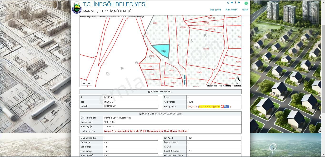 Akbaşlar Emlak Ve Gayrimenkul Güvencesiyle Satılık Arsa - Görsel 4