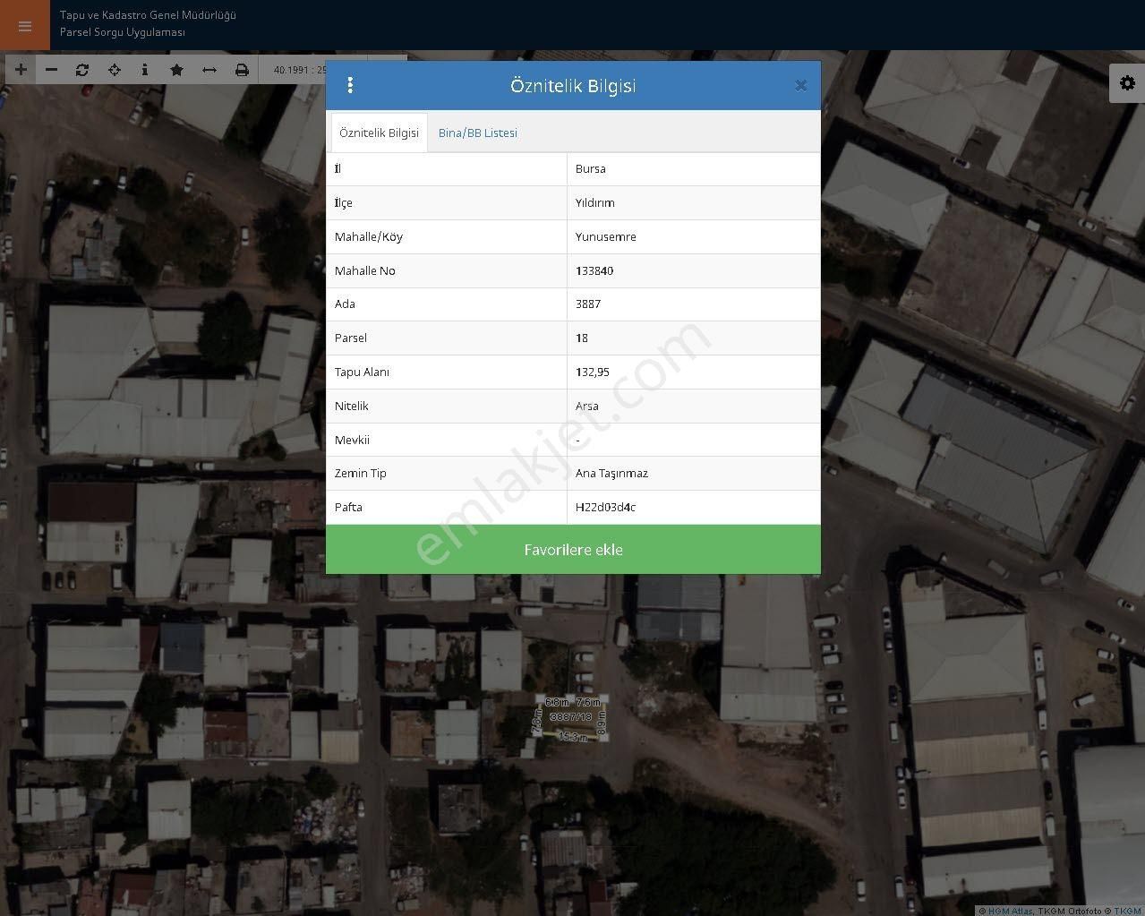 Bursa Yıldırım Vişne Tic,bölgesinde Acil Satılık 18-madde-yok-132m2 Arsa - Görsel 6