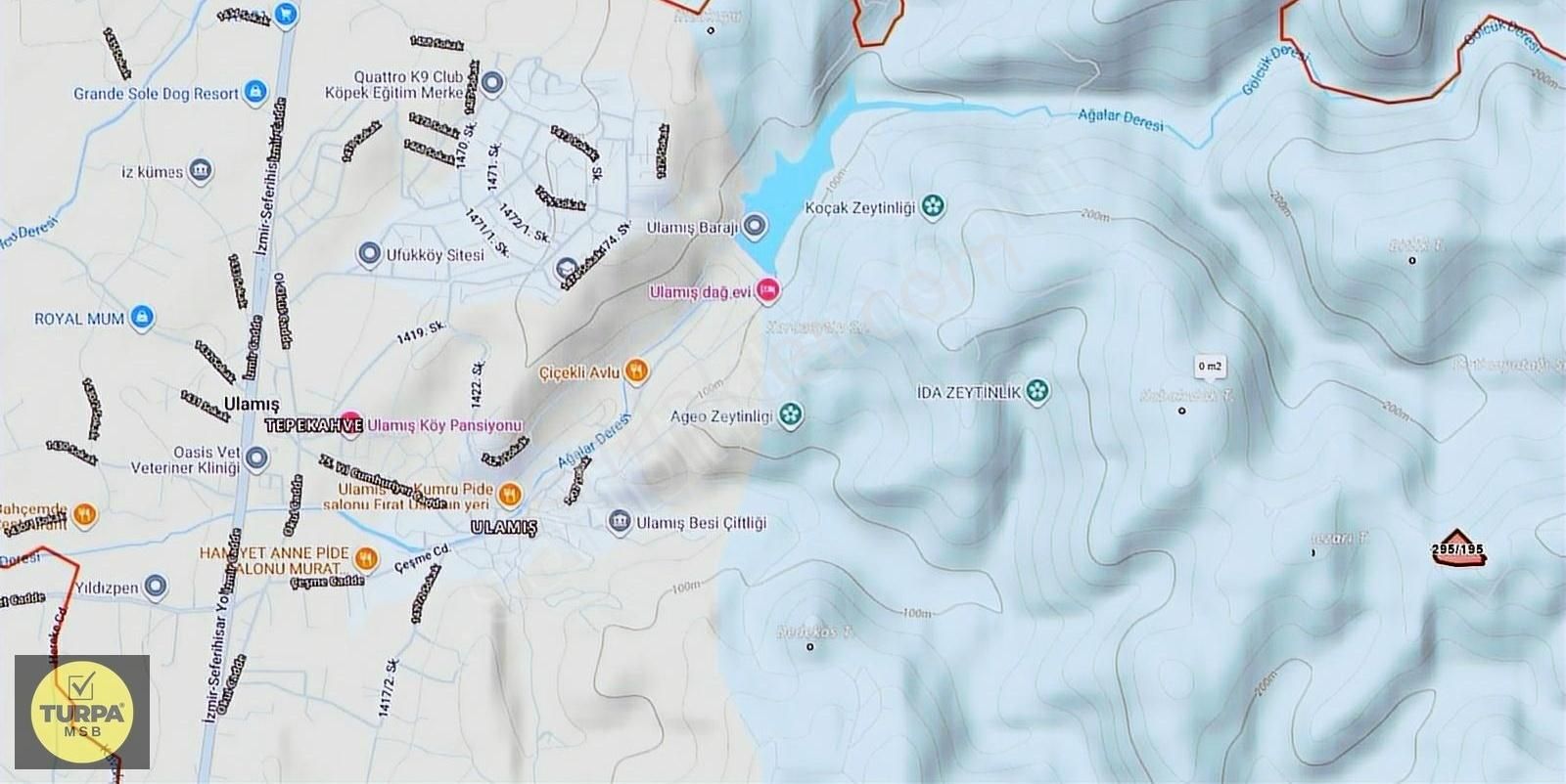 Ulamış Merkez'e 2.5 Km 12.280 M2 Yola Cephe Zeytinlik - Görsel 3