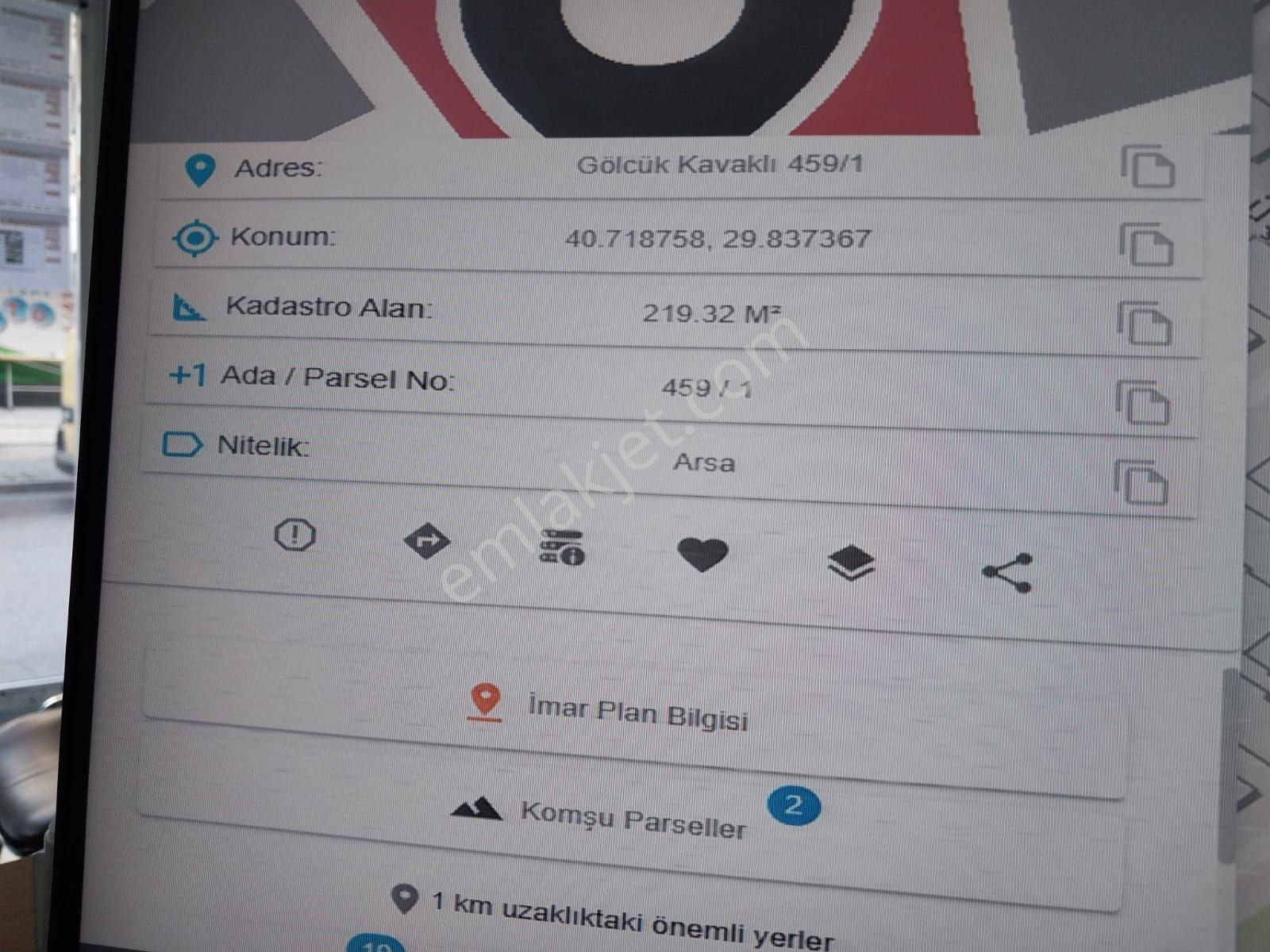 Kocaeli Gölcük Kavaklı Mahallesi Satılık 219 M² Arsa - Görsel 4