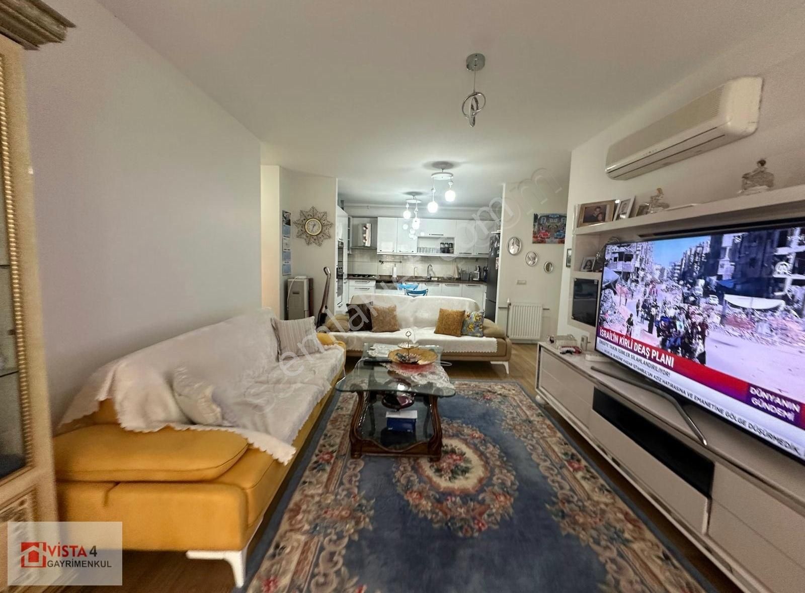 Doğa Panoroması Sitesi 2+1 Deniz Manzaralı Ful Yapılı Temiz Dair - Görsel 14
