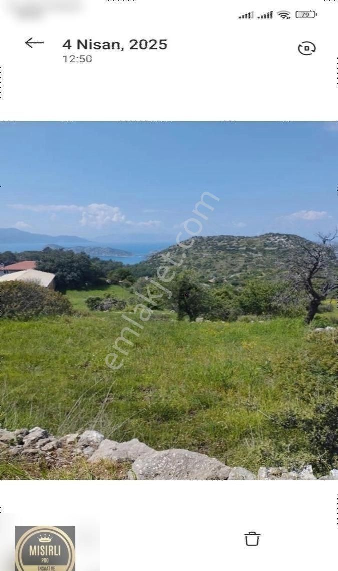 Marmaris Sögüt Sakızalanı Satılık Tarla Fuul Deniz Manzaralı! - Görsel 3