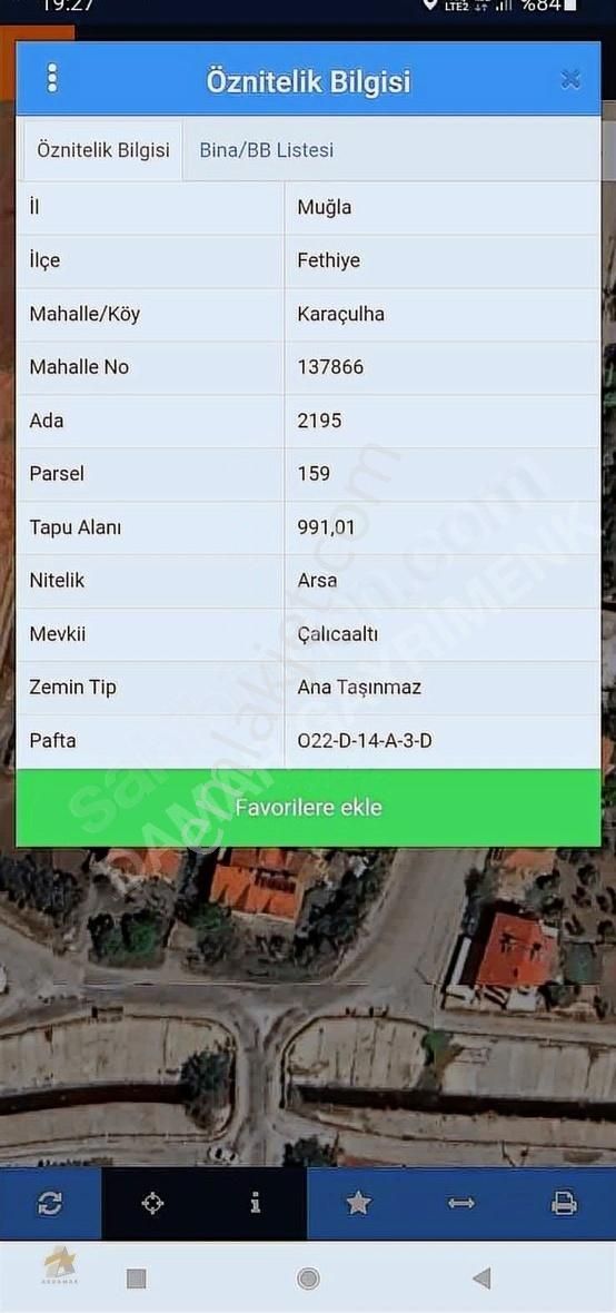 Fethiye Karaçulhada Satılık Arsa - Görsel 2