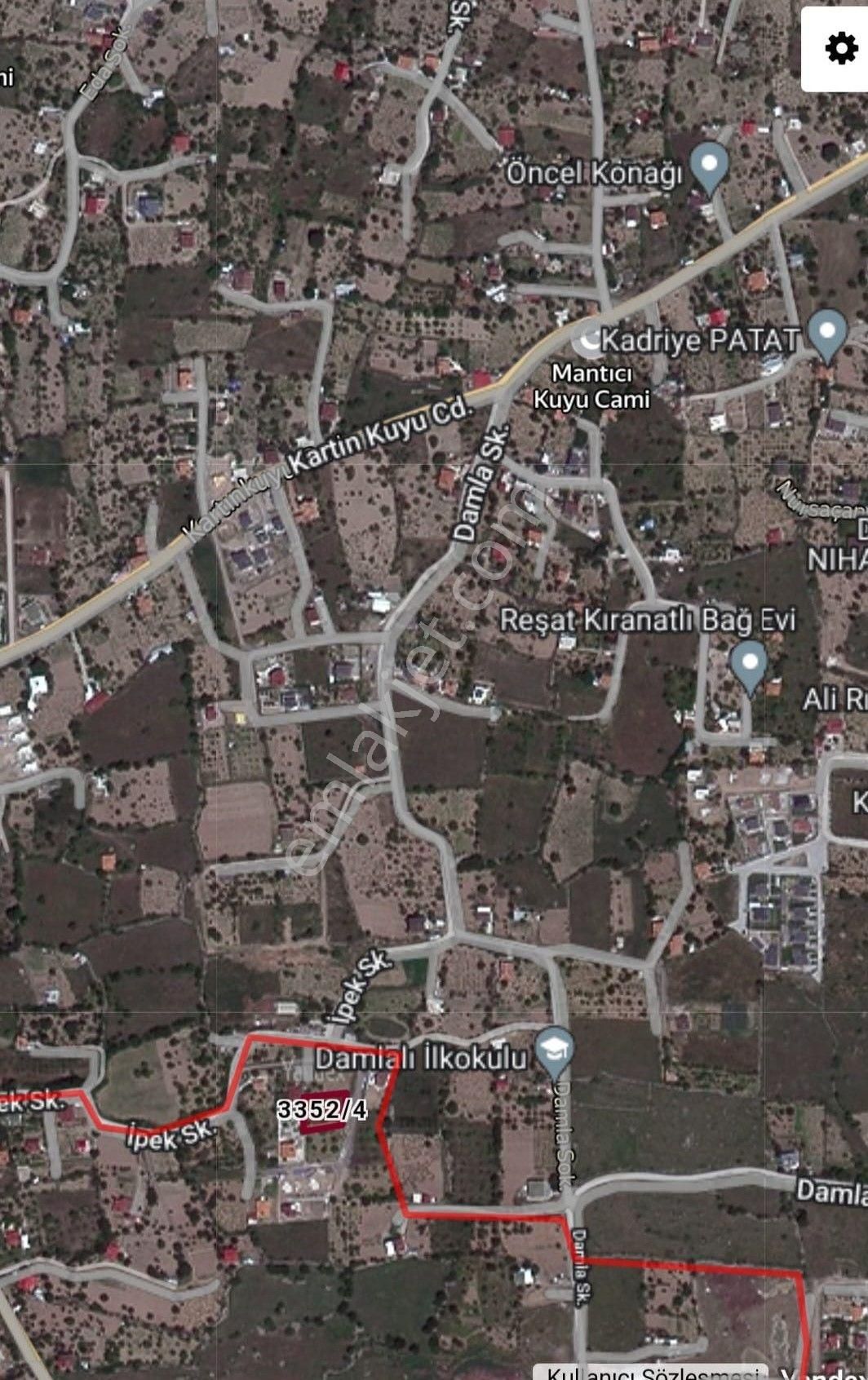 Hacılar Sakarçifliği Mh Satılık Temiz Villa Parseli - Görsel 2