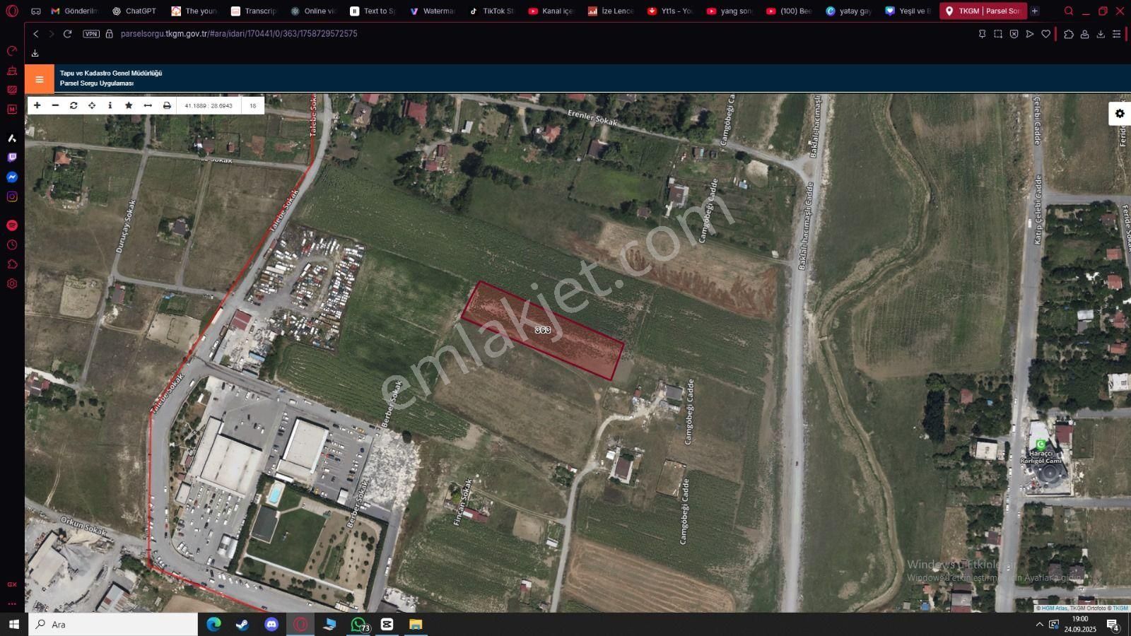 Arnavutköy Haraççı Mahallesi 3700 M2 Arsa