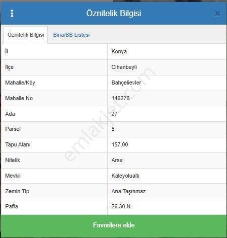İsmail Şener Gayrimenkul' Den Cihanbeyli Merkezde Satılık 942 M2 Konut İmarlı Arsa - Görsel 6