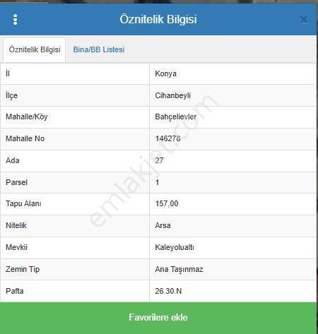 İsmail Şener Gayrimenkul' Den Cihanbeyli Merkezde Satılık 942 M2 Konut İmarlı Arsa - Görsel 2