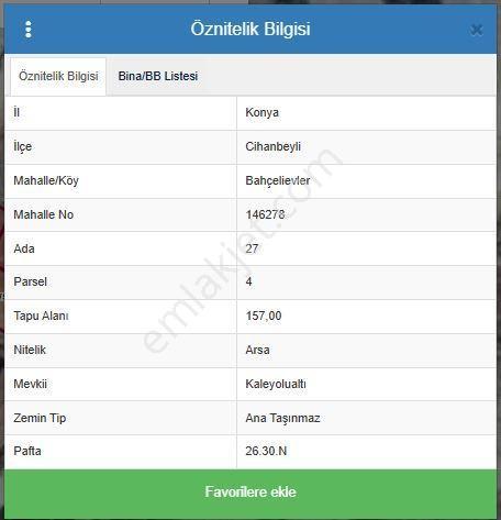 İsmail Şener Gayrimenkul' Den Cihanbeyli Merkezde Satılık 942 M2 Konut İmarlı Arsa - Görsel 5