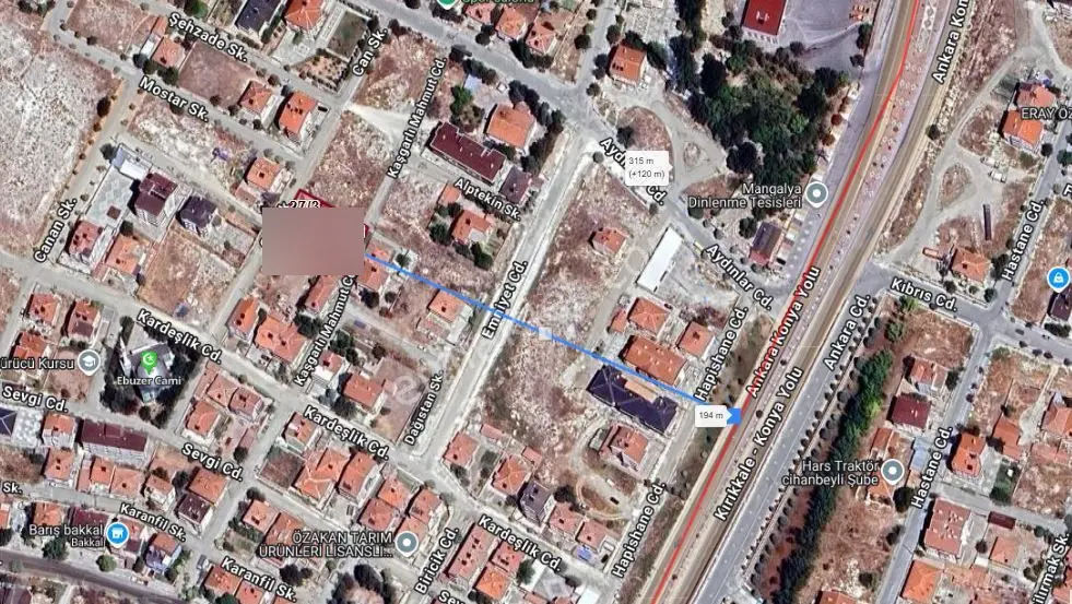 İsmail Şener Gayrimenkul' Den Cihanbeyli Merkezde Satılık 942 M2 Konut İmarlı Arsa